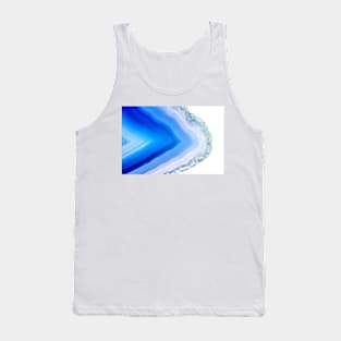 Super macro of blue agate mineral Tank Top